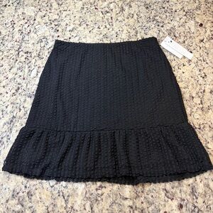 Abound Black Textured Mini Skirt